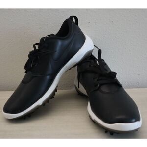 Nike AR5579 001 Men's Sz 8 Wide Black/White Roshe G Tour Golf Shoes $110